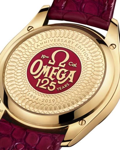 Omega 125th Anniversary Edition De Ville Trésor 40 mm, żółte złoto na skórzanym pasku 435.53.40.21.11.001 - obrazek 3