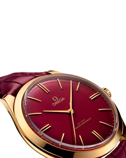 Omega 125th Anniversary Edition De Ville Trésor 40 mm, żółte złoto na skórzanym pasku 435.53.40.21.11.001 - obrazek 4