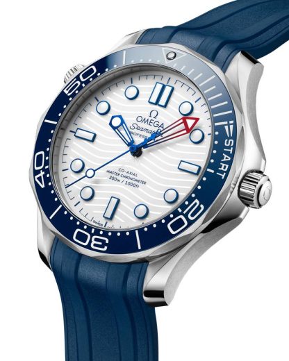 Omega America's Cup Seamaster Diver 300M 42 mm, stalowy na gumowym pasku 210.32.42.20.04.002 - obrazek 3