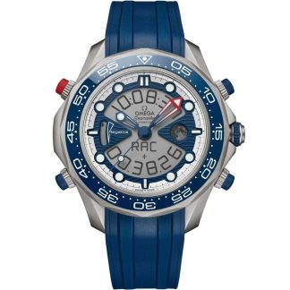 Omega America's Cup Seamaster Regatta 46,75 mm, tytan na gumowym pasku 216.92.46.79.10.001