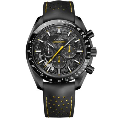 Omega Apollo 8 Speedmaster Dark Side of the Moon 44,25 mm, czarna ceramika na gumowym pasku 310.92.44.50.01.001