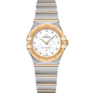 Omega Constellation 25 mm, stal - żółte złoto na stali - żółte złoto 131.20.25.60.55.002