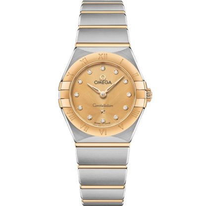 Omega Constellation 25 mm, stal - żółte złoto na stali - żółte złoto 131.20.25.60.58.001