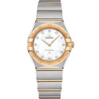 Omega Constellation 28 mm, stal - żółte złoto na stali - żółte złoto 131.20.28.60.55.002