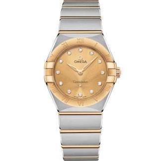 Omega Constellation 28 mm, stal - żółte złoto na stali - żółte złoto 131.20.28.60.58.001