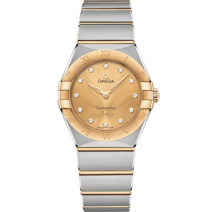Omega Constellation 28 mm, stal - żółte złoto na stali - żółte złoto 131.20.28.60.58.001