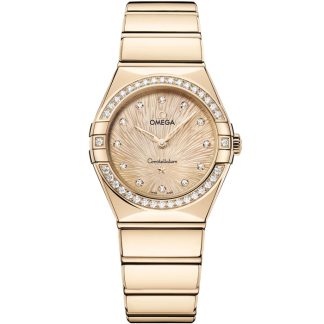 Omega Constellation 28 mm, złoto Moonshine™ na złocie Moonshine™ 131.55.28.60.58.001