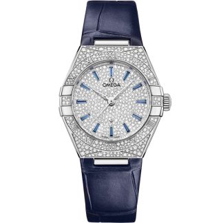 Omega Constellation 29 mm, Canopus Gold™ na skórzanym pasku 131.58.29.20.99.003