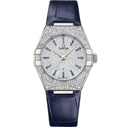 Omega Constellation 29 mm, Canopus Gold™ na skórzanym pasku 131.58.29.20.99.003