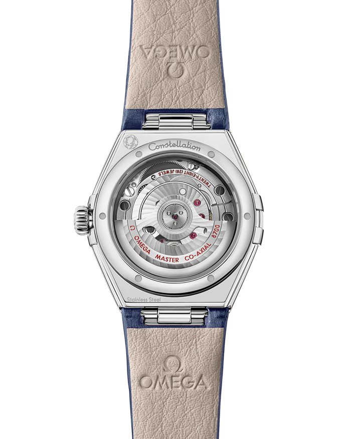 Omega Constellation 29 mm, stal na aligatorze 131.18.29.20.60.001 - obrazek 2