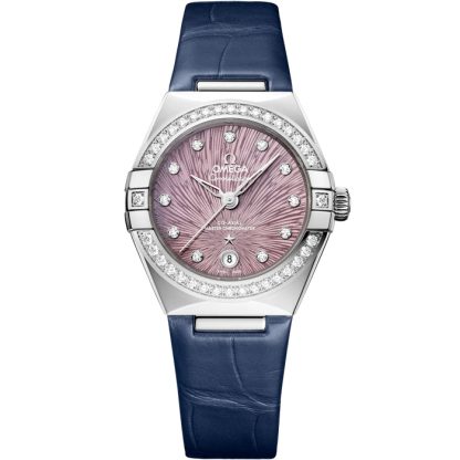 Omega Constellation 29 mm, stal na aligatorze 131.18.29.20.60.001