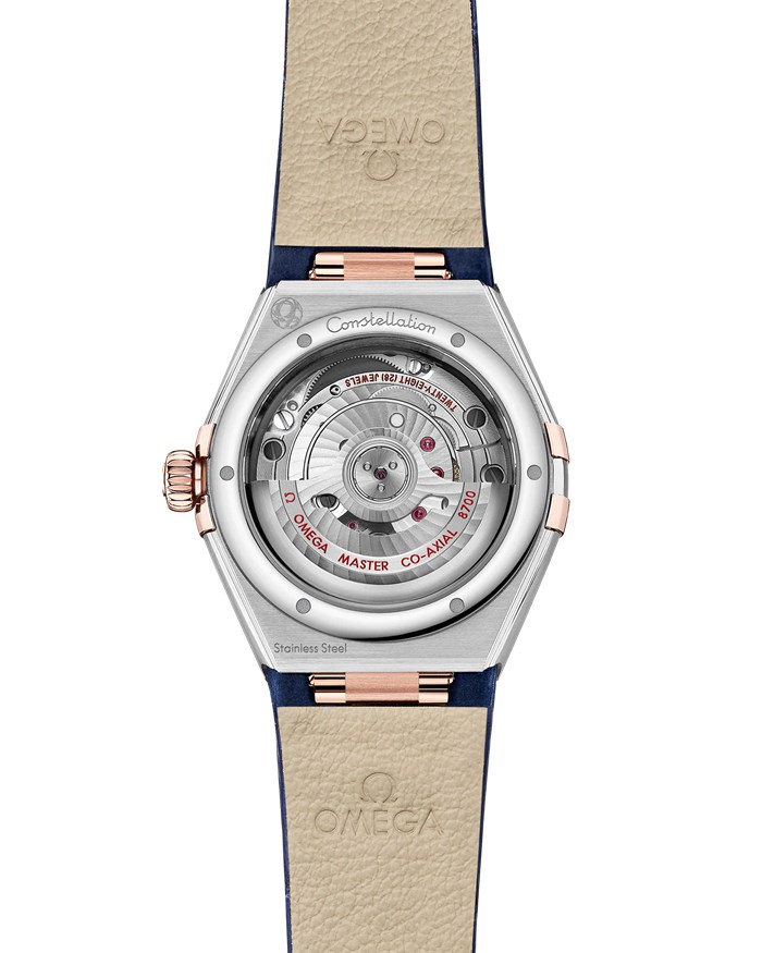 Omega Constellation 29 mm, stal - złoto Sedna™ na skórzanym pasku 131.23.29.20.99.003 - obrazek 2