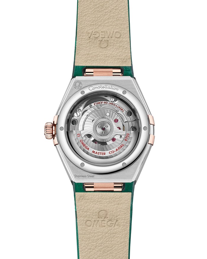 Omega Constellation 29 mm, stal - złoto Sedna™ na skórzanym pasku 131.28.29.20.99.001 - obrazek 2
