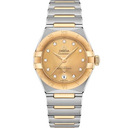 Omega Constellation 29 mm, stal - żółte złoto na stali - żółte złoto 131.20.29.20.58.001