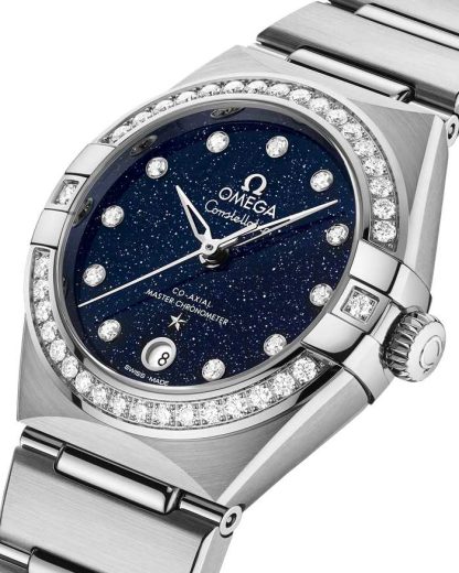 Omega Constellation 29 mm, stalowy na stalowym pasku 131.15.29.20.53.001 - obrazek 4