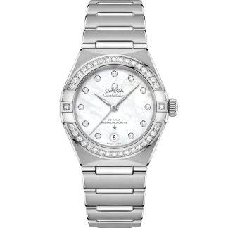 Omega Constellation 29 mm, stalowy na stalowym pasku 131.15.29.20.55.001