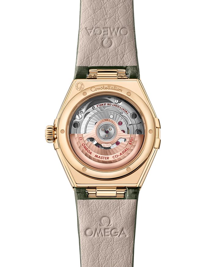 Omega Constellation 29 mm, złoto Moonshine™ na aligatorze 131.58.29.20.55.003 - obrazek 2