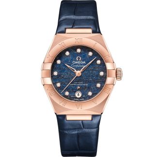 Omega Constellation 29 mm, złoto Sedna™ na skórzanym pasku 131.53.29.20.99.001