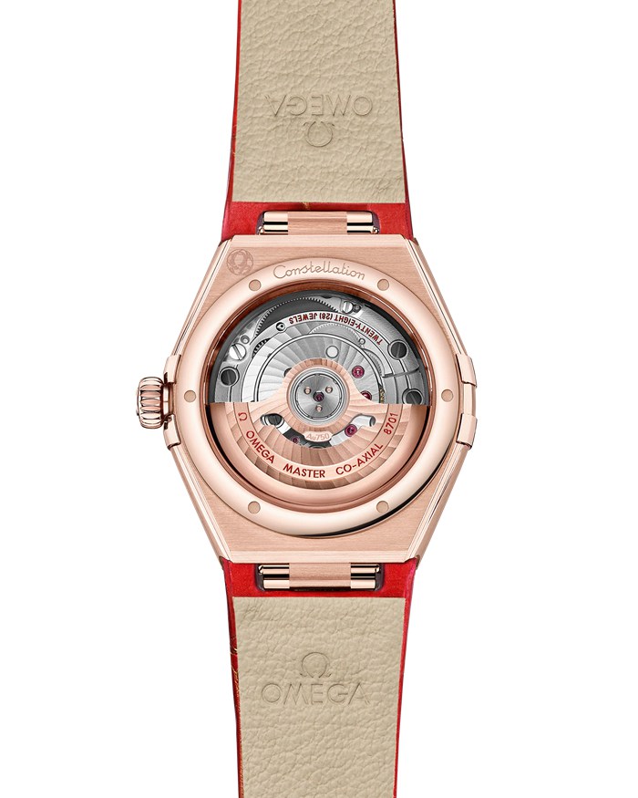 Omega Constellation 29 mm, złoto Sedna™ na skórzanym pasku 131.53.29.20.99.003 - obrazek 2
