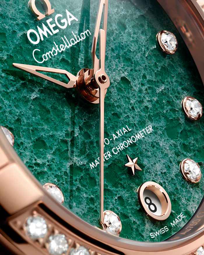 Omega Constellation 29 mm, złoto Sedna™ na skórzanym pasku 131.58.29.20.99.004 - obrazek 3