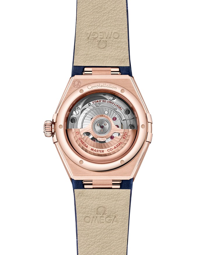 Omega Constellation 29 mm, złoto Sedna™ na skórzanym pasku 131.58.29.20.99.006 - obrazek 2