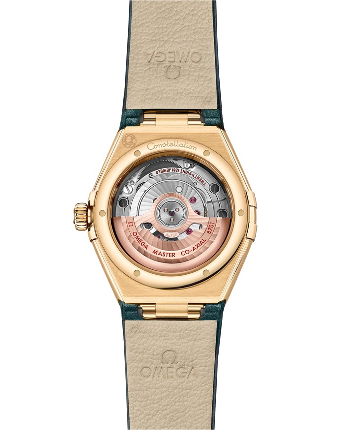 Omega Constellation 29 mm, żółte złoto na skórzanym pasku 131.53.29.20.58.001 - obrazek 2