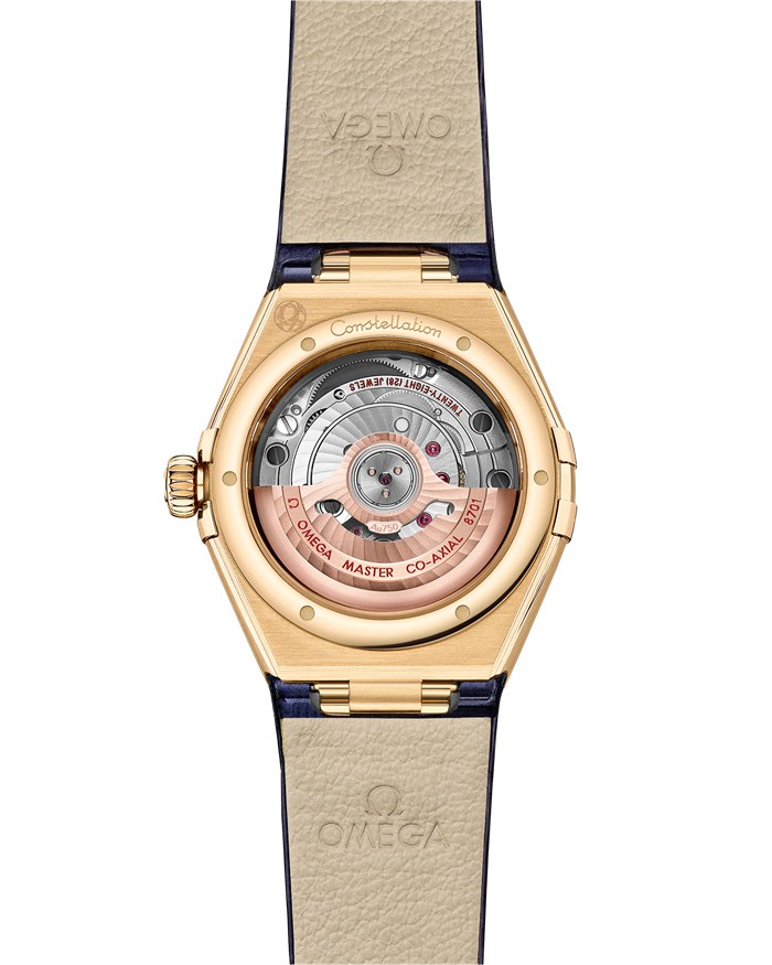 Omega Constellation 29 mm, żółte złoto na skórzanym pasku 131.58.29.20.53.001 - obrazek 2