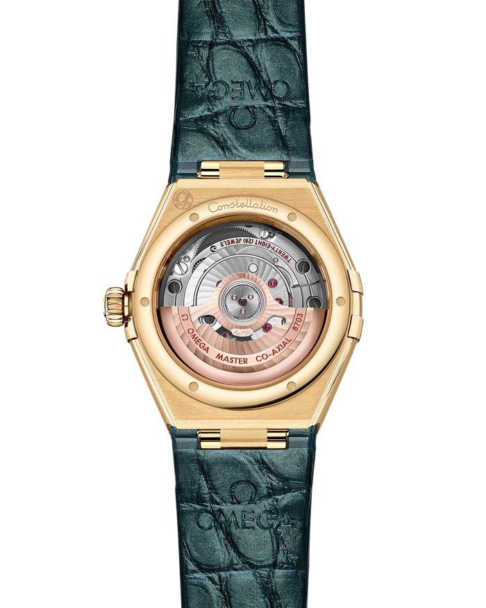 Omega Constellation 29 mm, żółte złoto na skórzanym pasku 131.58.29.20.99.002 - obrazek 2