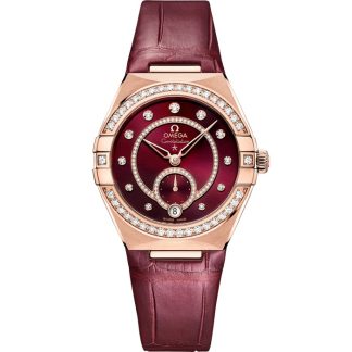 Omega Constellation 34 mm, złoto Sedna™ na skórzanym pasku 131.58.34.20.61.001