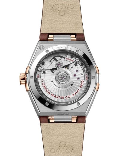 Omega Constellation 36 mm, stal - złoto Sedna™ na skórzanym pasku 131.28.36.20.63.001 - obrazek 2