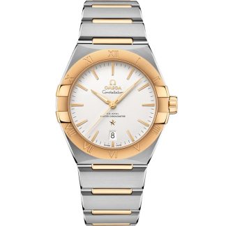 Omega Constellation 39 mm, stal - żółte złoto na stali - żółte złoto 131.20.39.20.02.002