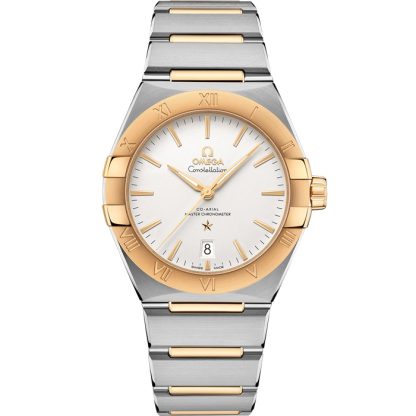 Omega Constellation 39 mm, stal - żółte złoto na stali - żółte złoto 131.20.39.20.02.002