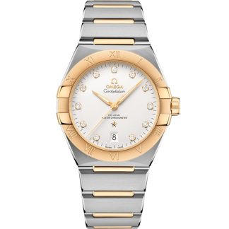 Omega Constellation 39 mm, stal - żółte złoto na stali - żółte złoto 131.20.39.20.52.002