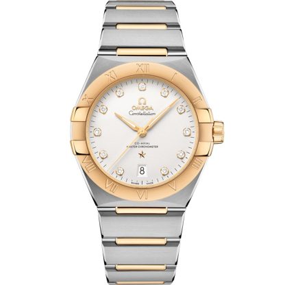 Omega Constellation 39 mm, stal - żółte złoto na stali - żółte złoto 131.20.39.20.52.002