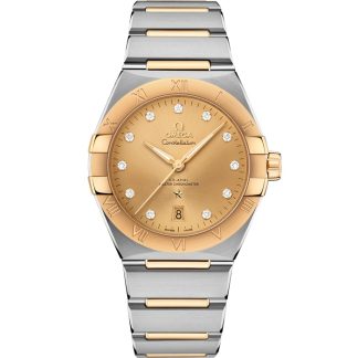 Omega Constellation 39 mm, stal - żółte złoto na stali - żółte złoto 131.20.39.20.58.001