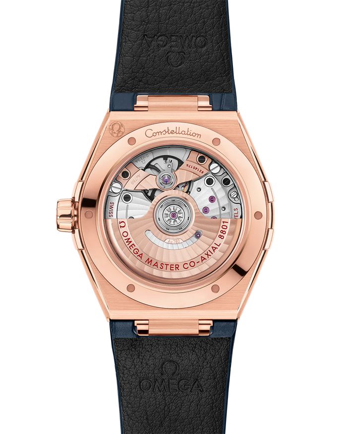 Omega Constellation 39 mm, złoto Sedna™ na skórzanym pasku 131.53.39.20.03.001 - obrazek 2