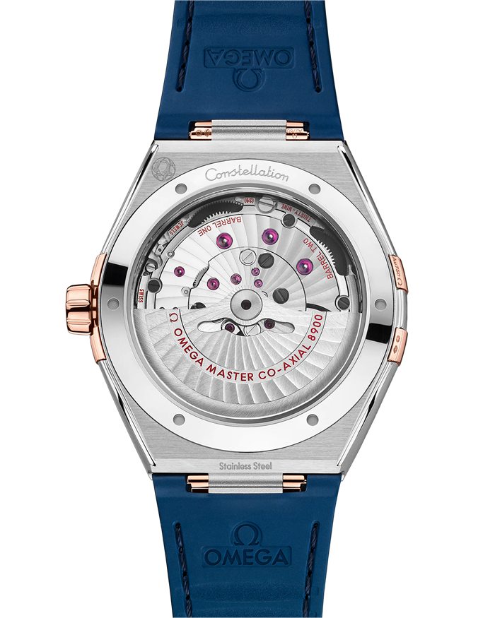 Omega Constellation 41 mm, stal - złoto Sedna™ na skórzanym pasku 131.23.41.21.03.001 - obrazek 2