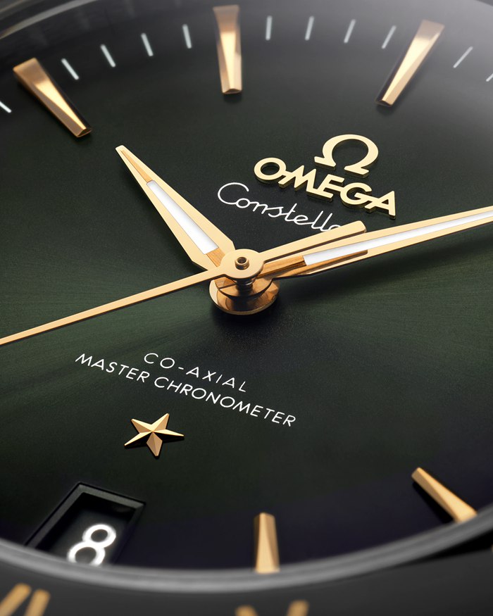 Omega Constellation 41 mm, stal - żółte złoto na skórzanym pasku 131.23.41.21.10.001 - obrazek 3