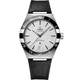Omega Constellation 41 mm, stalowy na skórzanym pasku 131.33.41.21.06.001