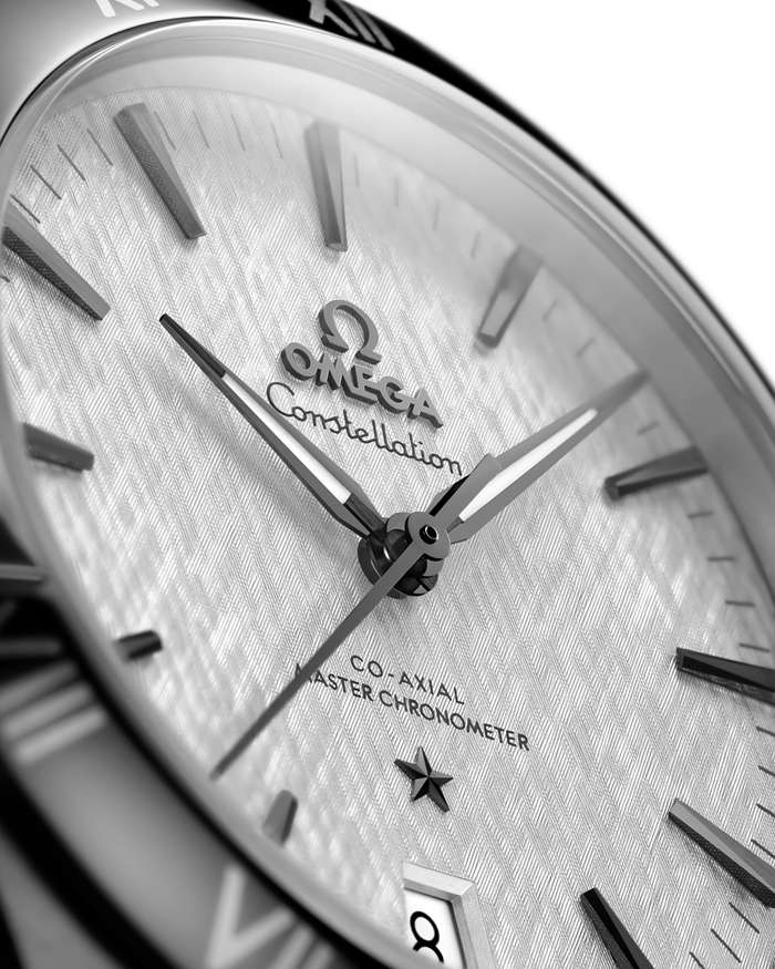Omega Constellation 41 mm, stalowy na skórzanym pasku 131.33.41.21.06.001 - obrazek 3