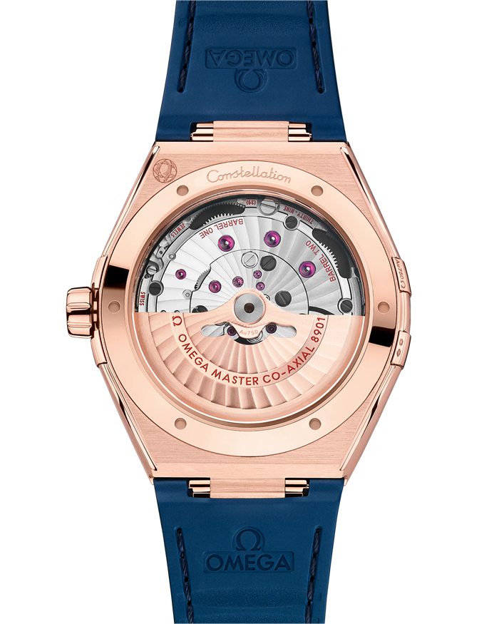 Omega Constellation 41 mm, złoto Sedna™ na skórzanym pasku 131.63.41.21.03.001 - obrazek 2