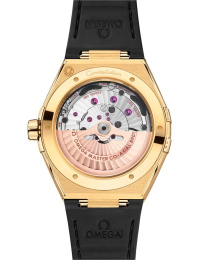 Omega Constellation 41 mm, żółte złoto na skórzanym pasku 131.63.41.21.01.001 - obrazek 2