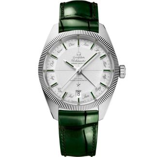 Omega Constellation Globemaster 41 mm, platyna na skórzanym pasku 130.93.41.22.99.002