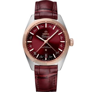 Omega Constellation Globemaster 41 mm, stal - złoto Sedna™ na skórzanym pasku 130.23.41.22.11.001