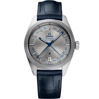 Omega Constellation Globemaster 41 mm, stalowy na skórzanym pasku 130.33.41.22.06.001