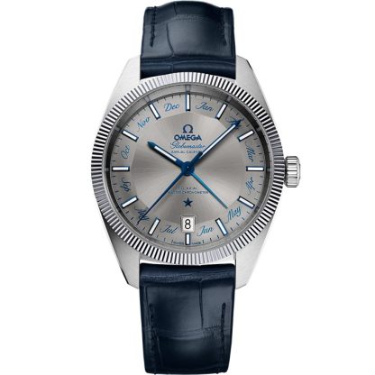 Omega Constellation Globemaster 41 mm, stalowy na skórzanym pasku 130.33.41.22.06.001