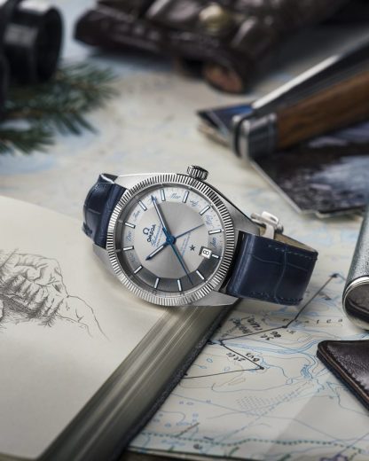 Omega Constellation Globemaster 41 mm, stalowy na skórzanym pasku 130.33.41.22.06.001 - obrazek 4