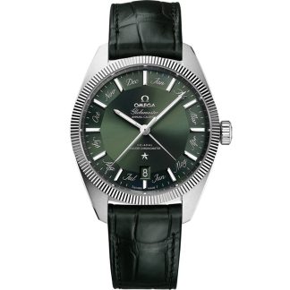 Omega Constellation Globemaster 41 mm, stalowy na skórzanym pasku 130.33.41.22.10.001