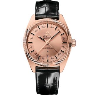 Omega Constellation Globemaster 41 mm, złoto Sedna™ na skórzanym pasku 130.53.41.22.99.002
