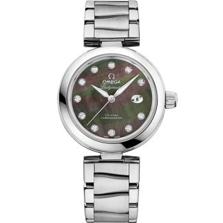 Omega De Ville Ladymatic 34 mm, stal na stali 425.30.34.20.57.004